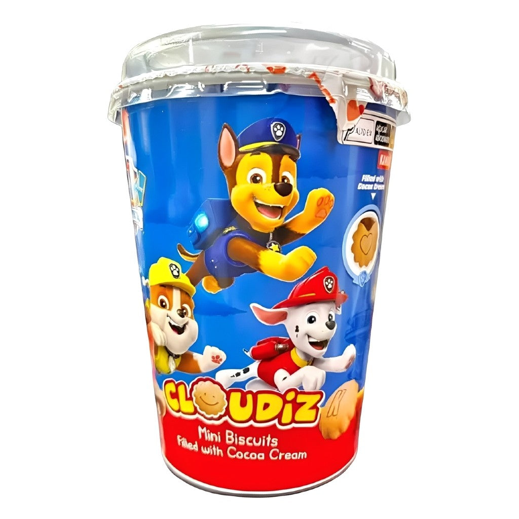 Biscoitos Recheados com Creme de Cacau Patrulha Canina 125g Cloudiz