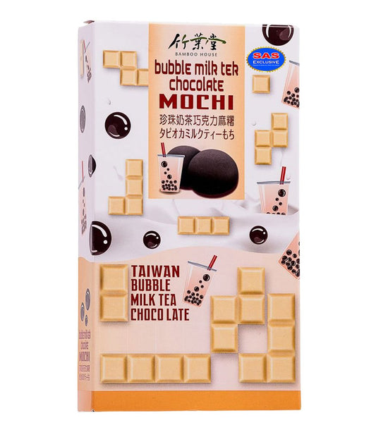 Bolinho de Arroz Moti Sabor Chocolate com Recheio de Chá com Leite e Boba 120g Bamboo House