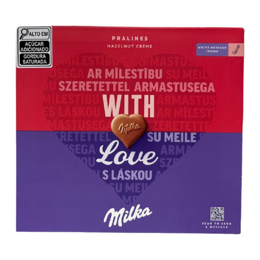 Bombons com Recheio de Creme de Avelã 110g Milka