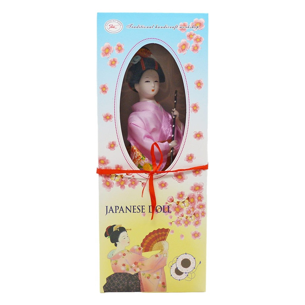 Boneca Gueixa Japanese Doll 13x30cm Zhong Yi Fang