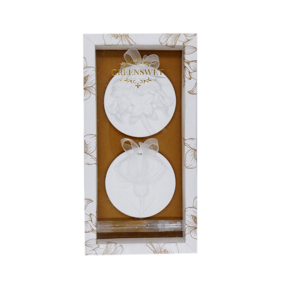 Gesso Bolacha Flor Framboesa e Jasmim