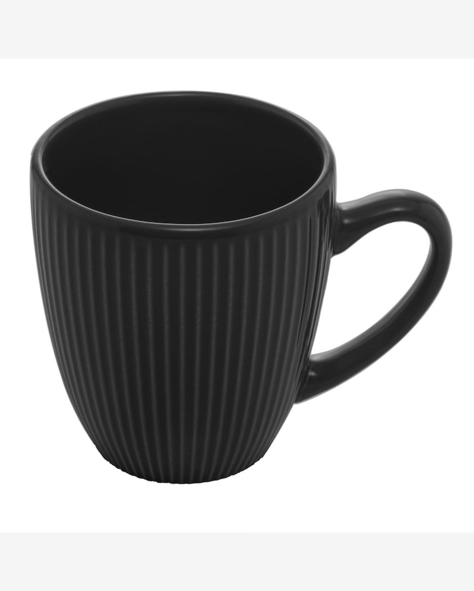 Caneca De Ceramica Roma Preta 220ml Lyor