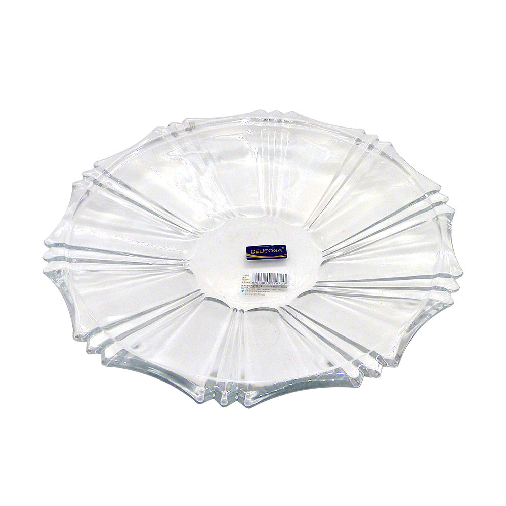 Centro de mesa de vidro 33,5 X 4,5cm Dolce Home