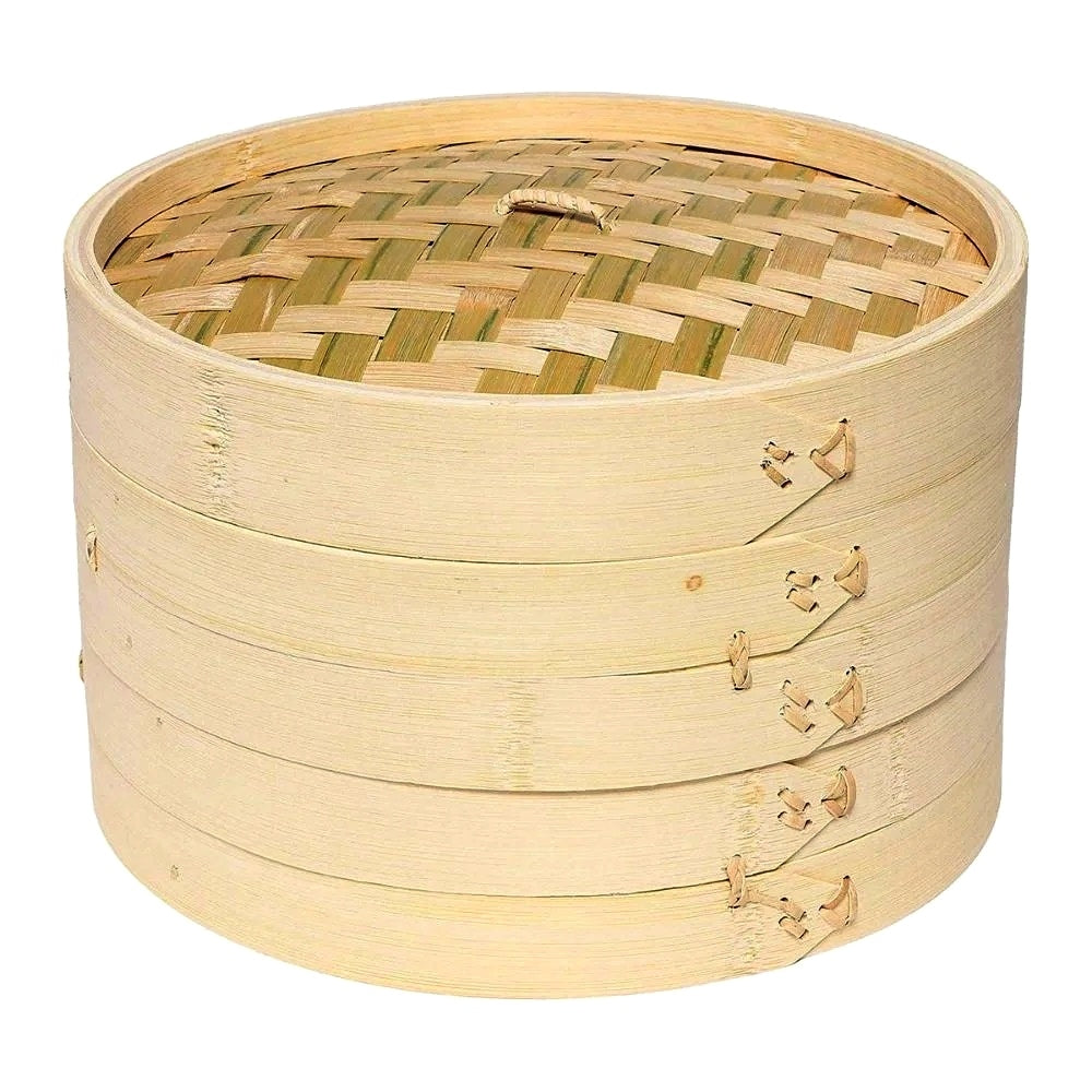 Cesta de Bambu Cozimento a Vapor 24cm