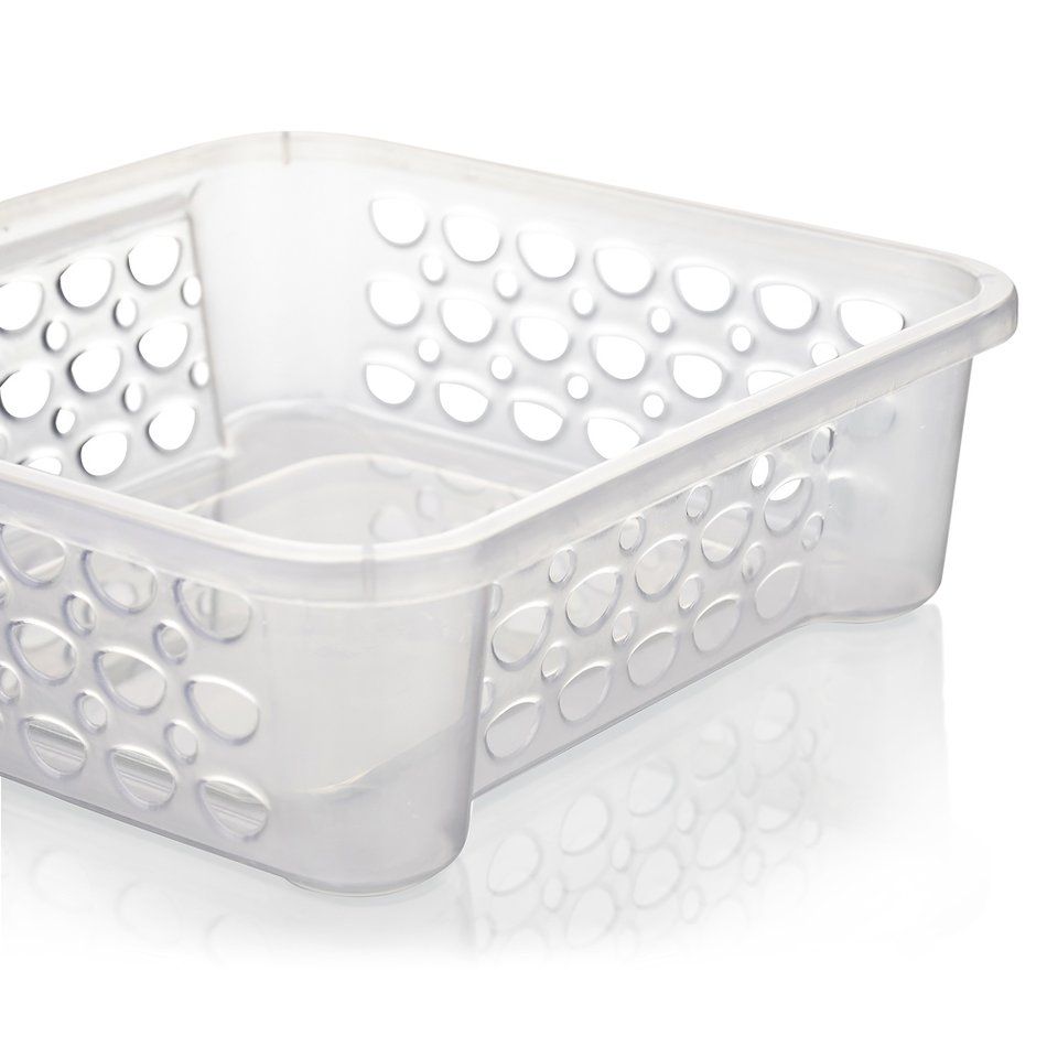 Cesta Empilhavel Plastico Tranparente 3,3l Sanremo
