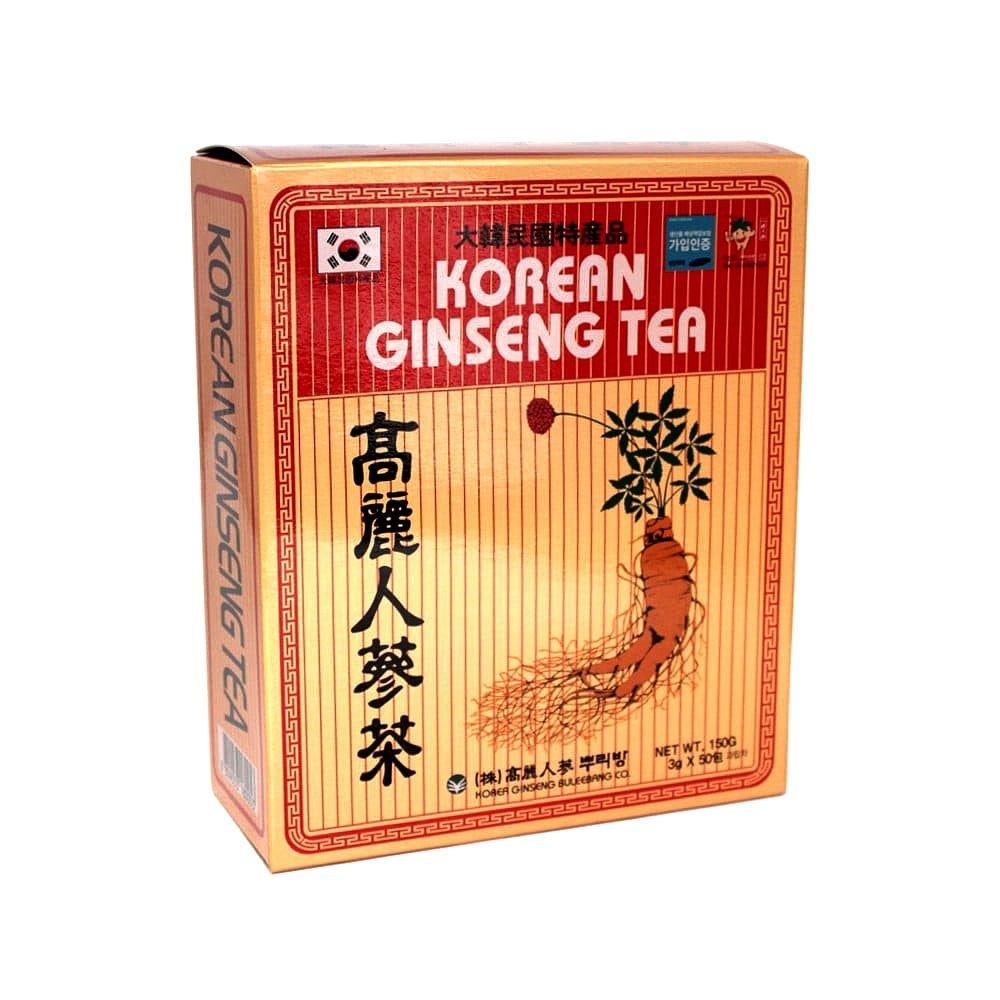 Chá Coreano de Ginseng 50 Sachês 150g Korean Ginseng