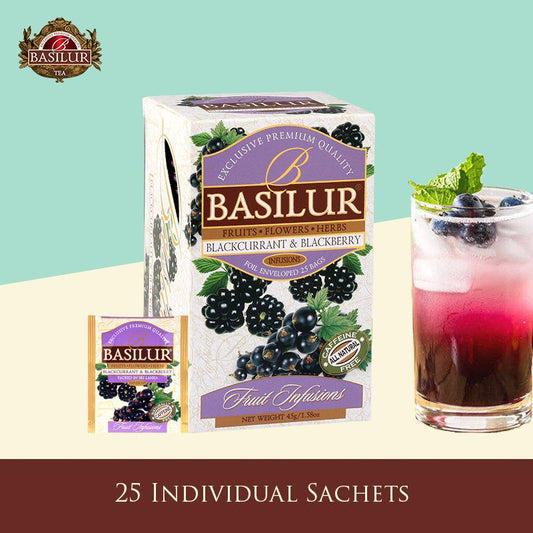 Cha de Groselha Negra e Amora 25 Saches 50g