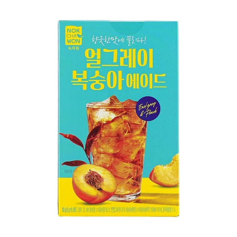 Chá Earl Grey e Ade de Pêssego em Pó 180g Nokchawon