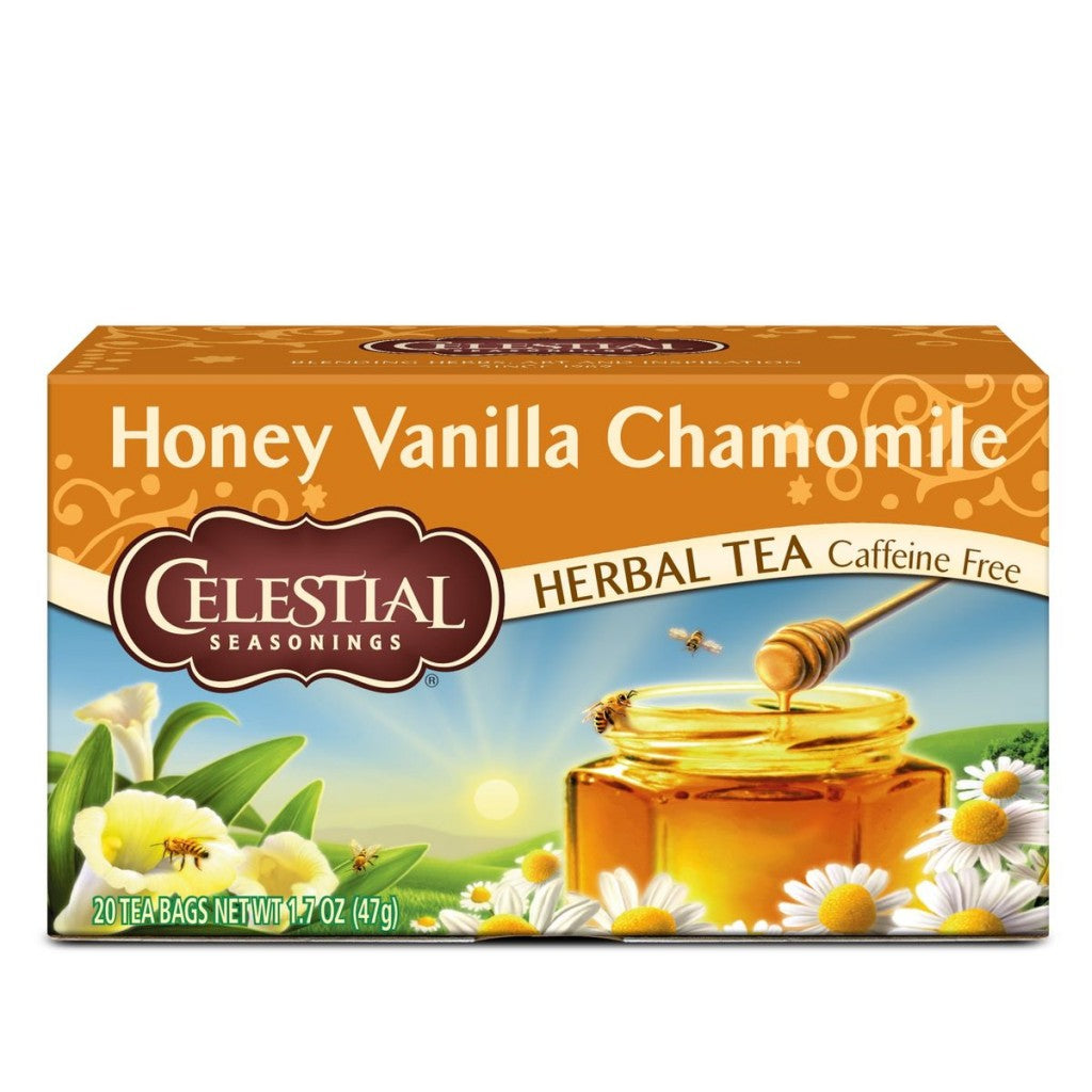 Chá Honey Vanilla Chamomile com 20 Sachês 47g Celestial