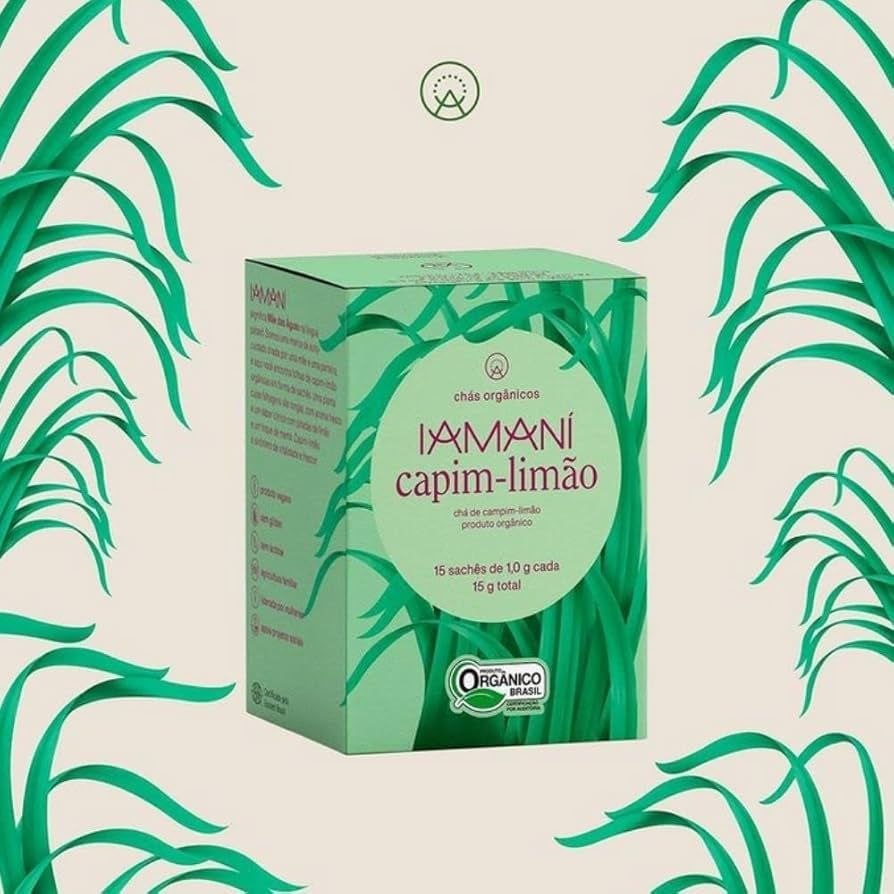 Cha Organico Capim Limao 15g