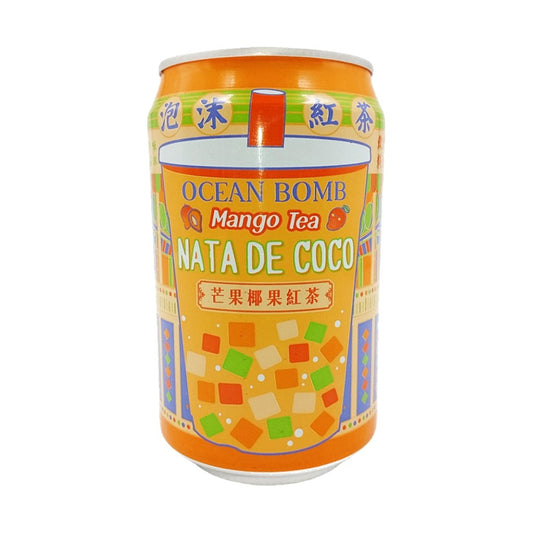 Chá Preto com Geléia de Coco Sabor Manga 315ml Ocean Bomb VENC. 26/09/26