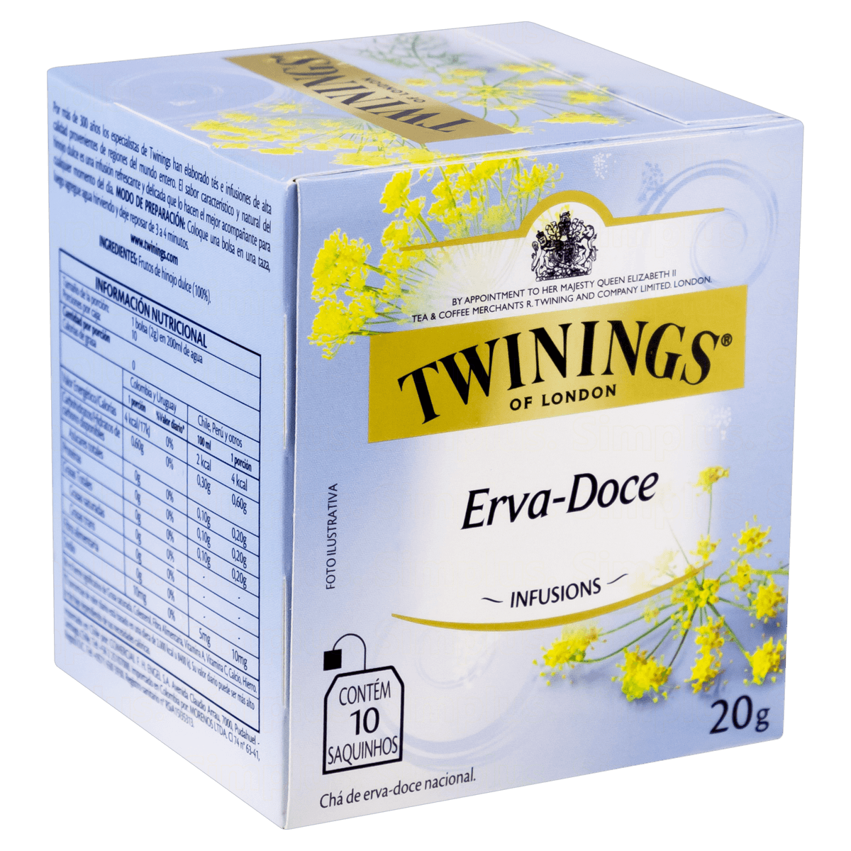 Chá de Erva Doce com 10 Sachês 20g Twinings