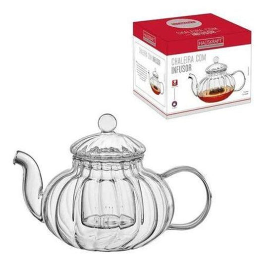 Chaleira De Vidro Com Infusor 400ml