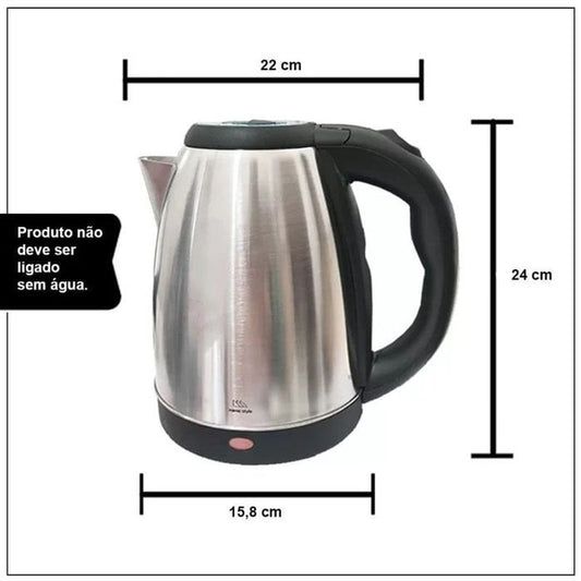 Chaleira Elétrica Inox 1.8L