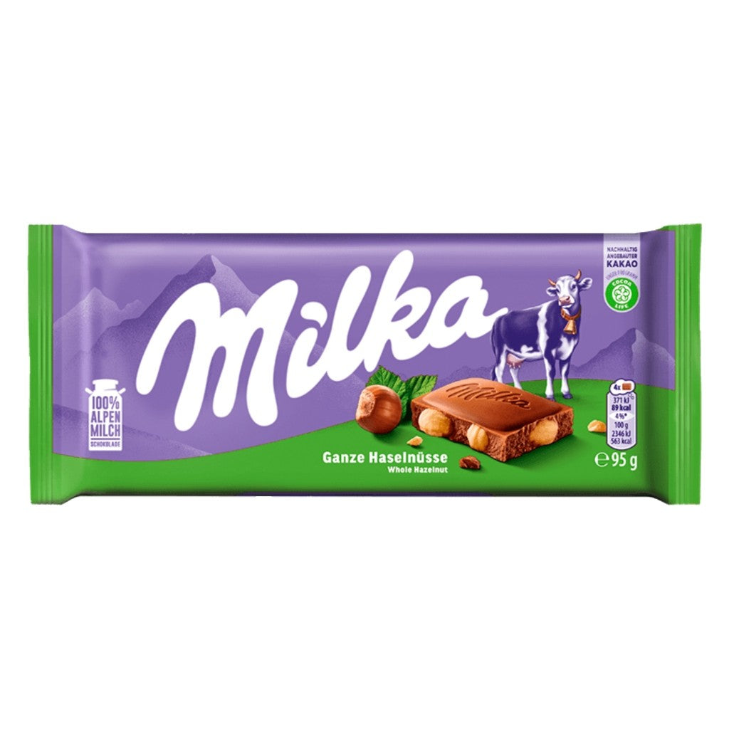 Chocolate ao Leite com Avelãs Inteiras 95g Milka
