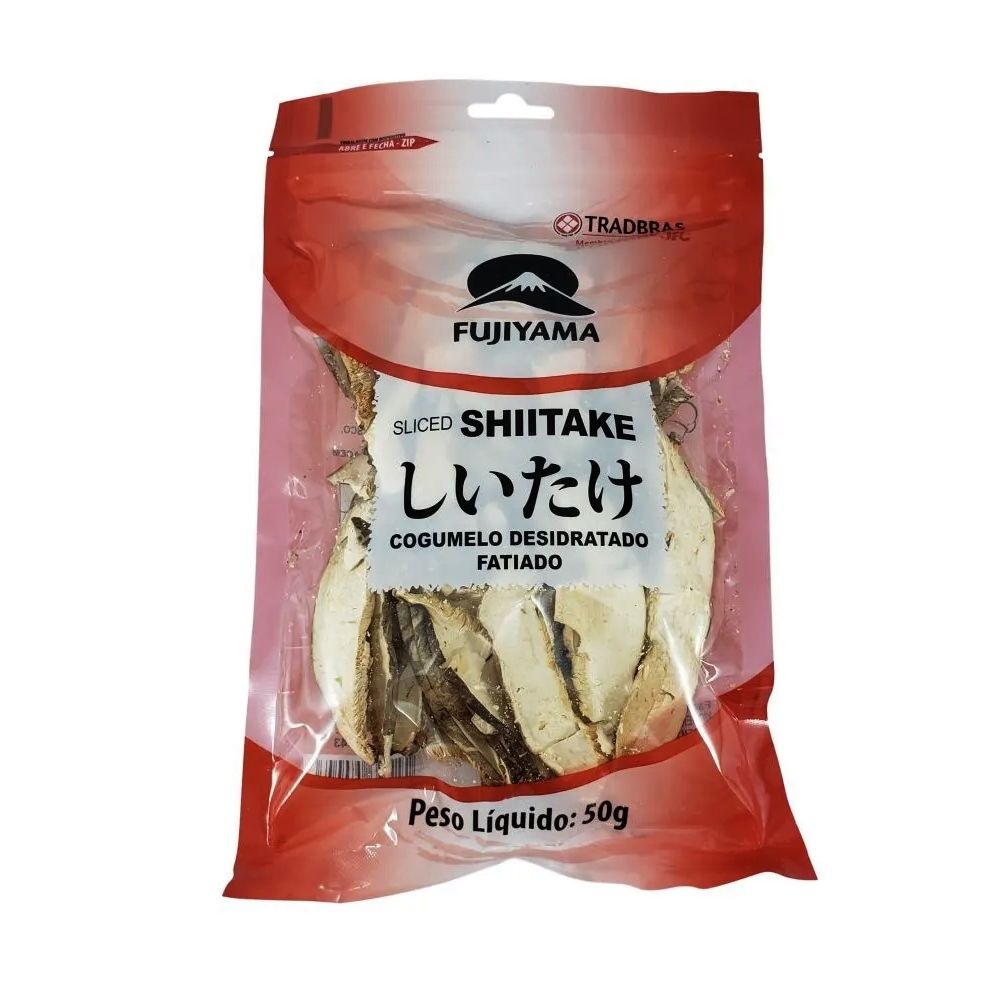 Cogumelo Shiitake Desidratado Fatiado 50g