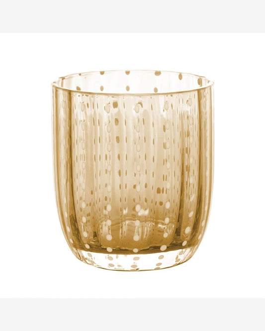 Conjunto 2 Copos De Vidro Orquidea Ambar 300ml Wolff