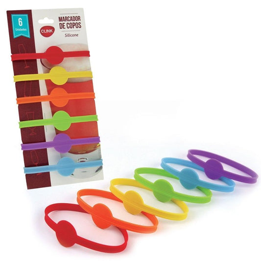 Conjunto 6 Marcadores Copos Color