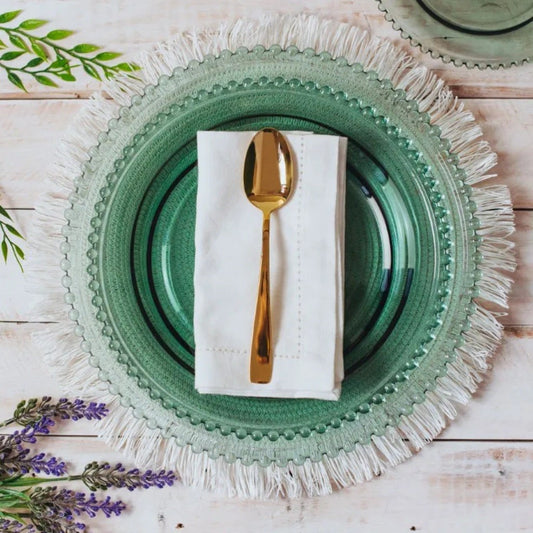 Conjunto com 2 Guardanapos de Algodão Branco Wolff