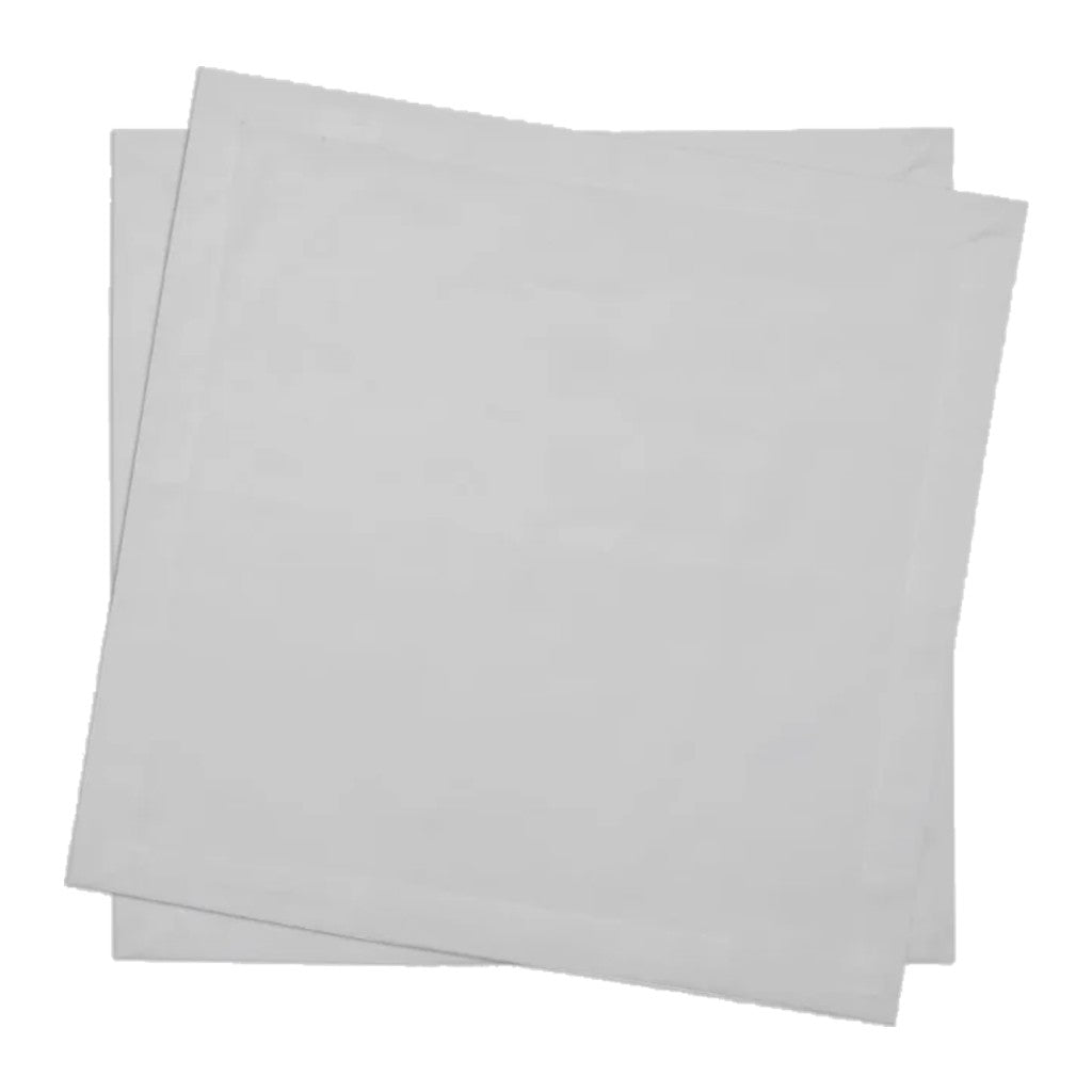 Conjunto com 2 Guardanapos de Algodão Branco Wolff