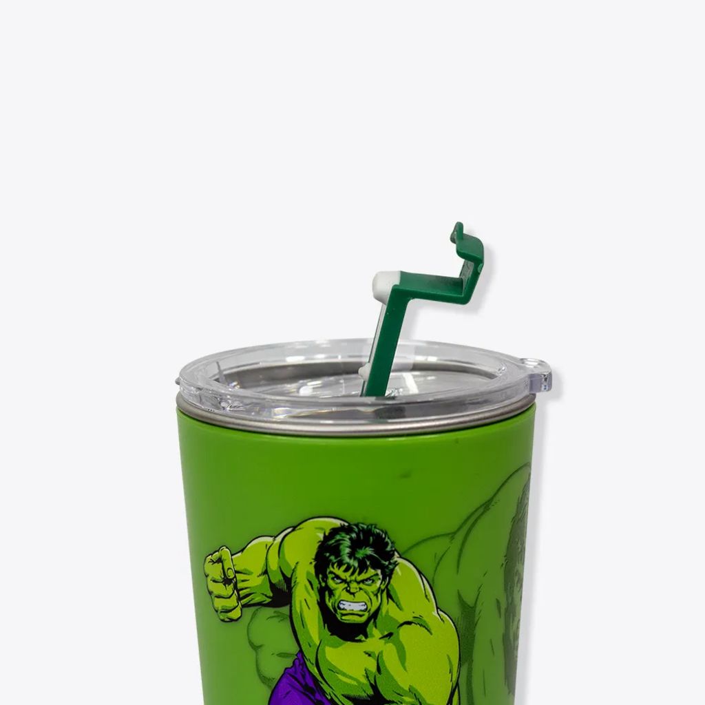 Copo com Tampa Hulk Marvel 500ml Zona Criativa