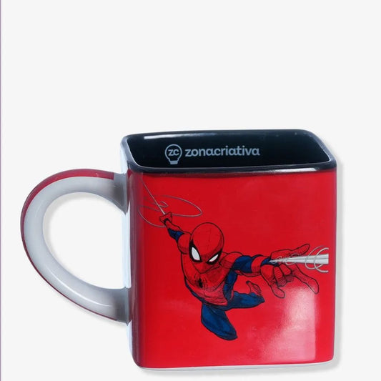 Caneca Cubo Spider-Man 300ml Zona Criativa