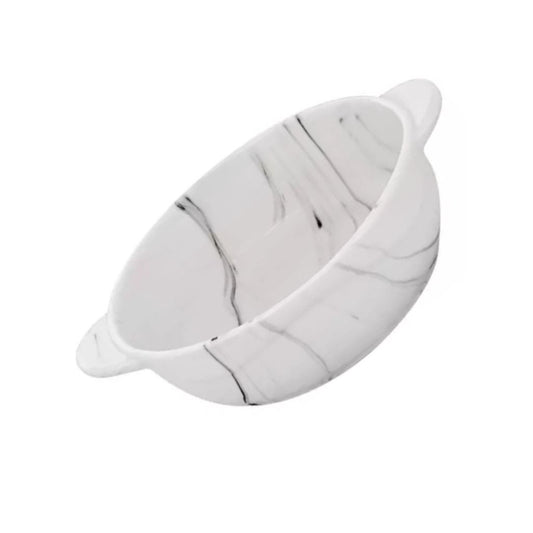 Travessa de Porcelana com Alça Marble 15,7cm