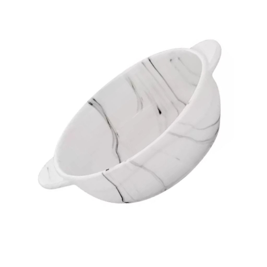 Travessa de Porcelana com Alça Marble 15,7cm