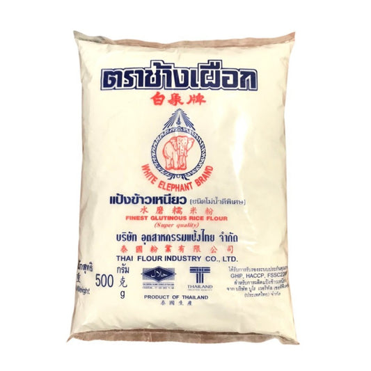 Farinha de Arroz Glutinoso Motigome 500g White Elephant