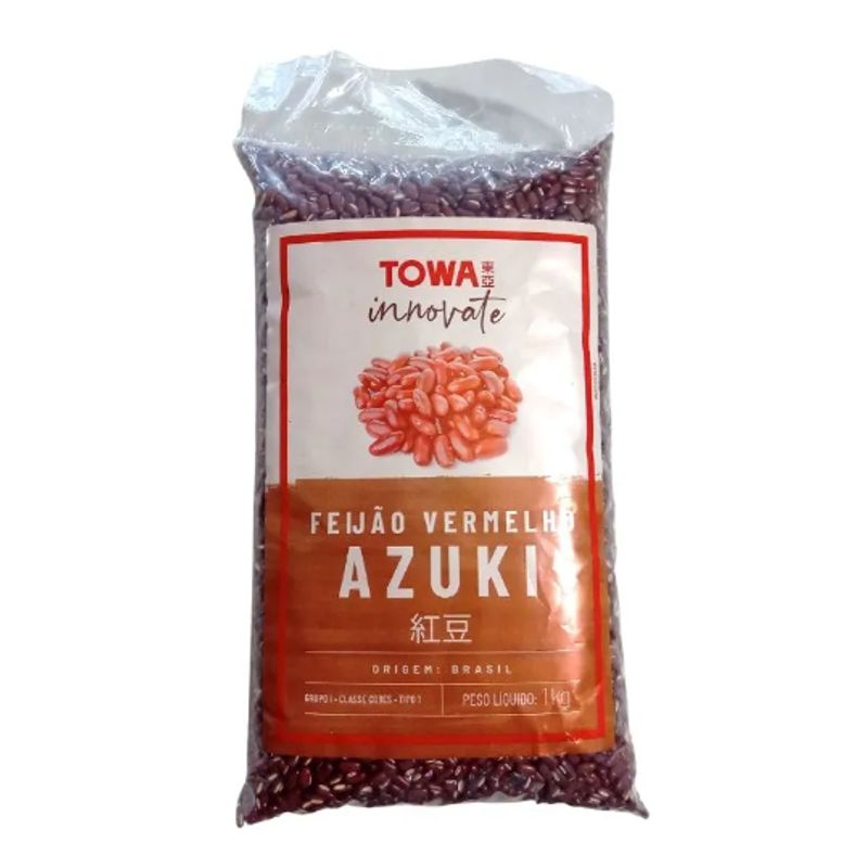 Feijão Vermelho Comprido Azuki 1kg Towa