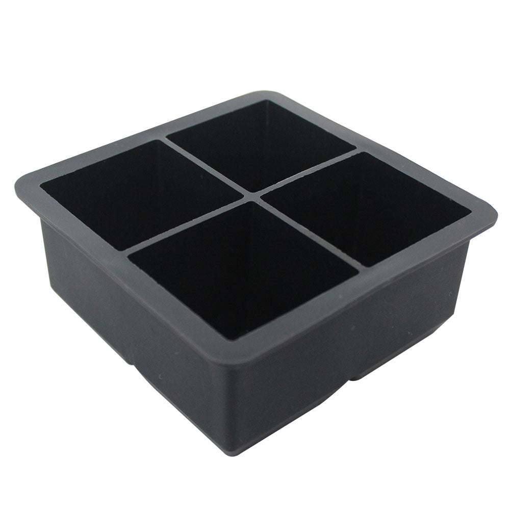 Forma em Silicone para 4 Gelos Quadrados