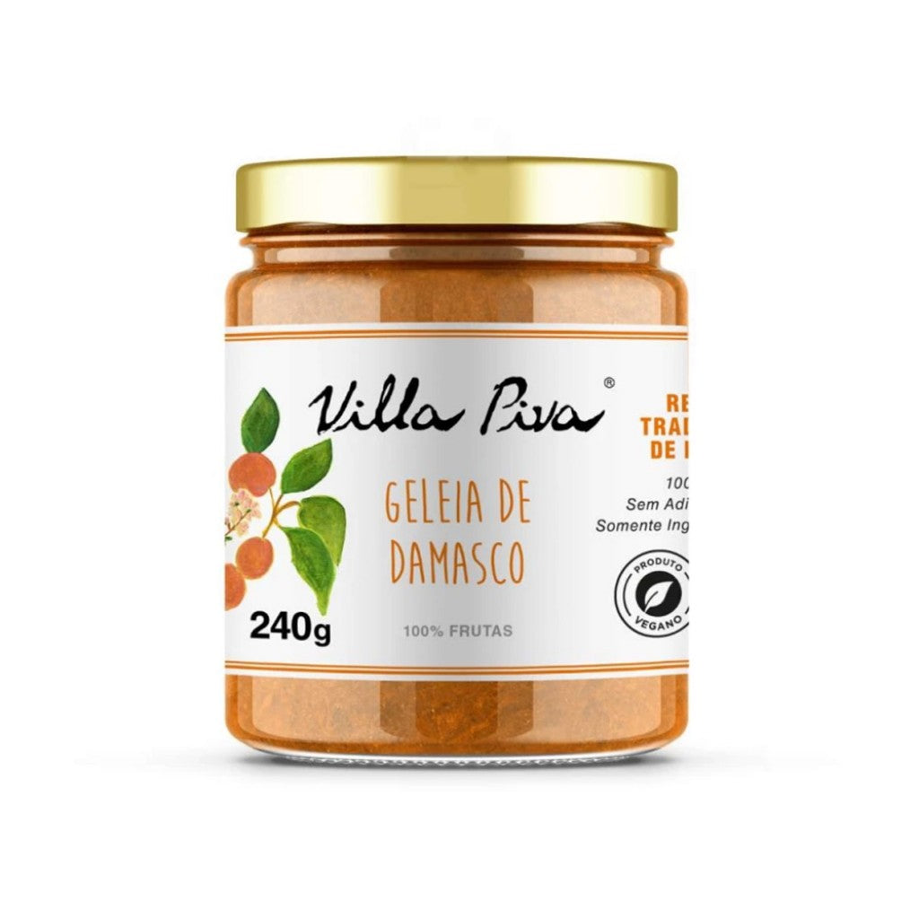 Geleia de Damasco 100% Fruta 240g Villa Piva