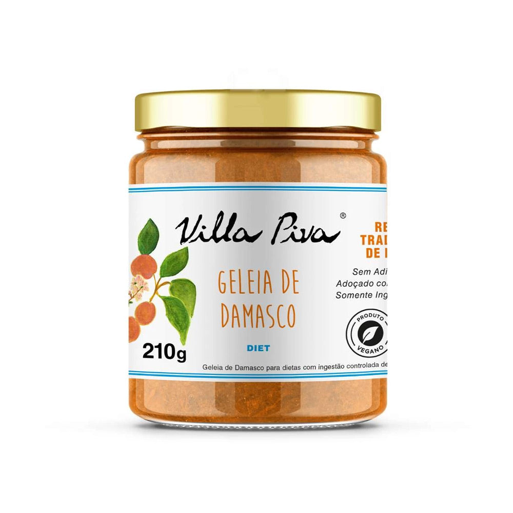 Geleia Diet Damasco 210g Villa Piva