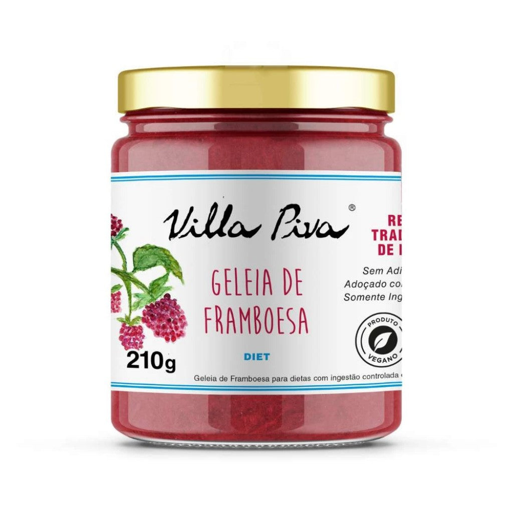 Geleia Diet Framboesa 210g Villa Piva