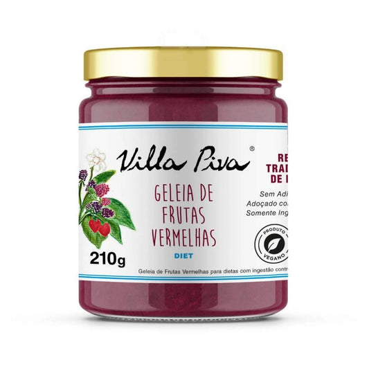 Geleia Diet Frutas Vermelhas 210g Villa Piva