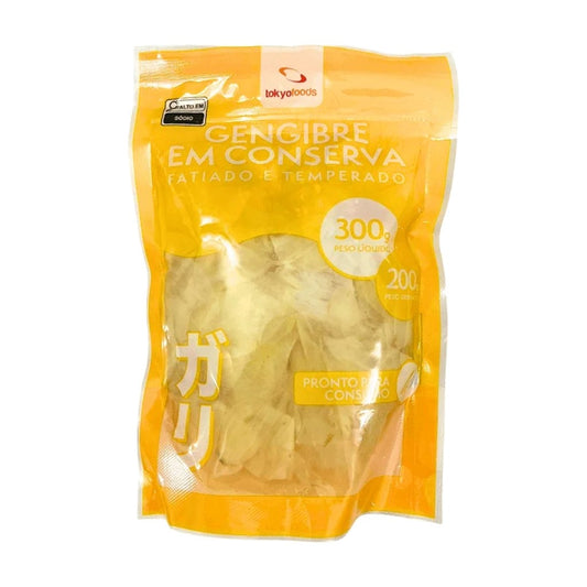 Gengibre em Conserva Fatiado e Temperado 200g Tokyo Foods