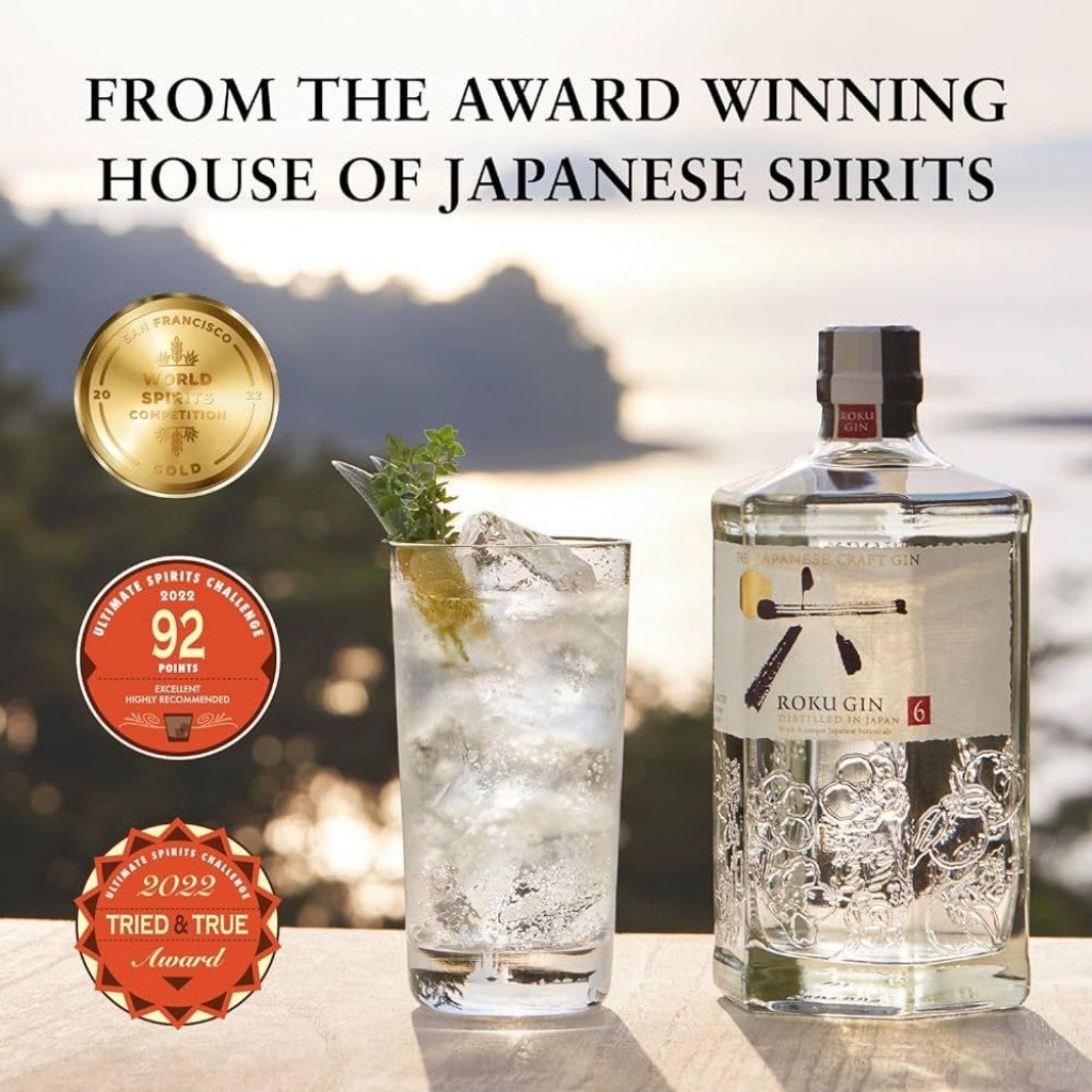 Gin Japonês Roku Suntory 700ml – Empório Daruma