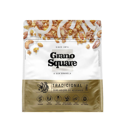 Granola Tradicional Zero Açucar 200g Grano Square