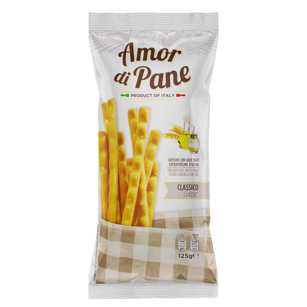 Grissini Palitos de Pão Classico 125g