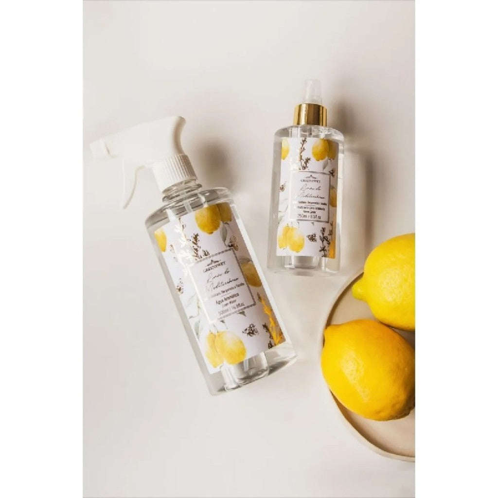 Água Aromática de Limão do Mediterrâneo 500ml Greenswet