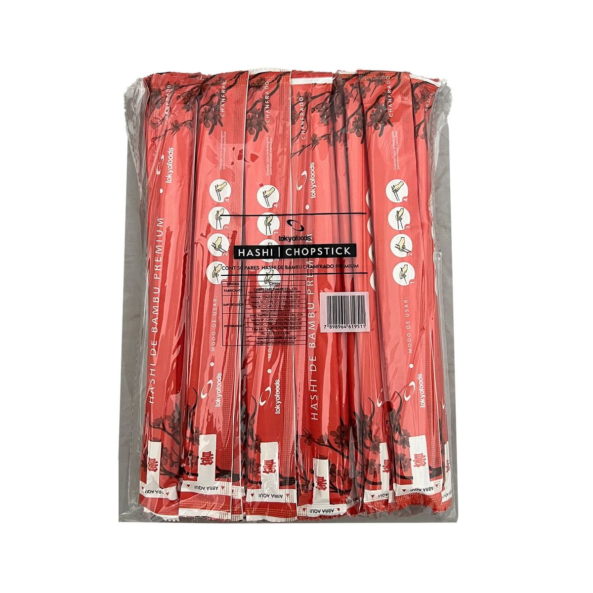 Hashi de Bambu Chanfrado Premium 50 pares