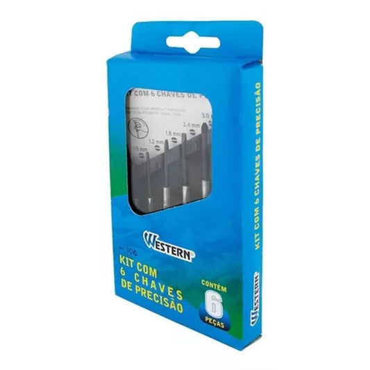 Jogo de Chave Fenda e Philips de Precisão com 6 peças