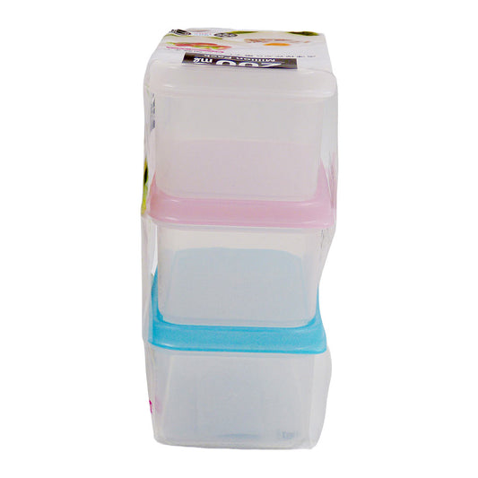 Kit com 3un de Pote de Plástico 200ml