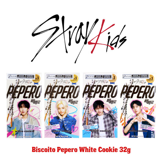 Kit com 4 unidades Pepero Stray Kids - White Cookie