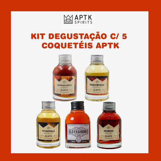 Kit Degustação com 5 Coquetéis APTK