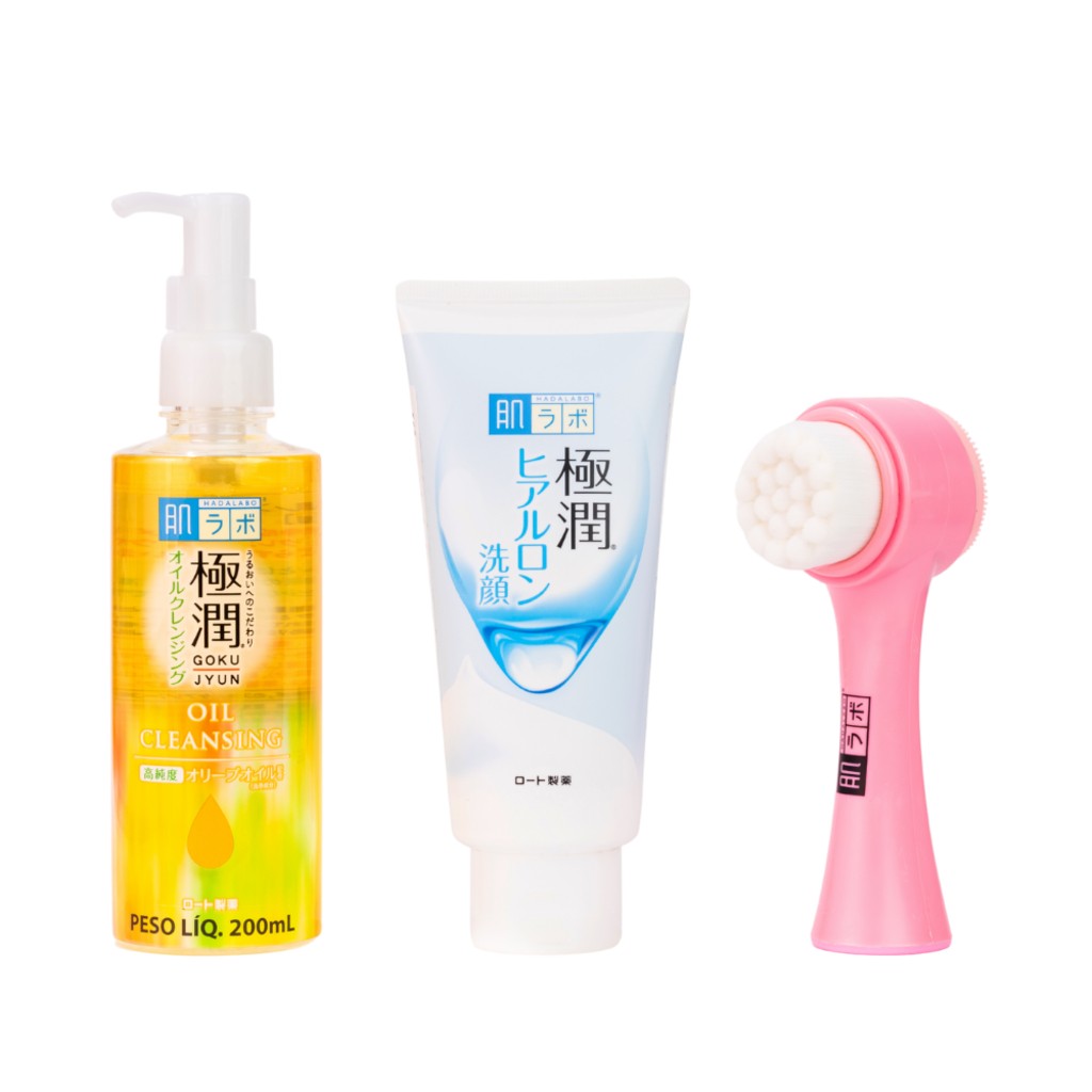 Kit Dupla Limp Cleasing Oil Face Wash Massag Facial 300ml Hada Labo
