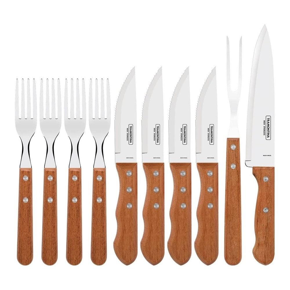 KIT PARA CHURRASCO 10 PECAS TRAMONTINA