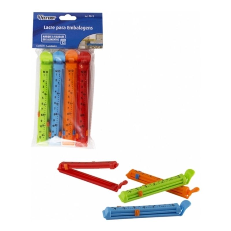 Lacre para Embalagens com Marcador de Validade 4 Unidades