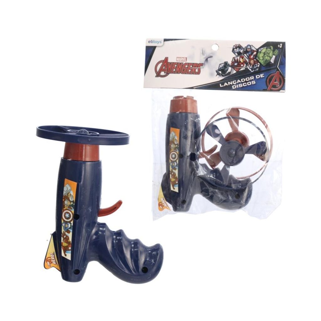 Lançador de DIscos Vingadores Marvel Etitoys