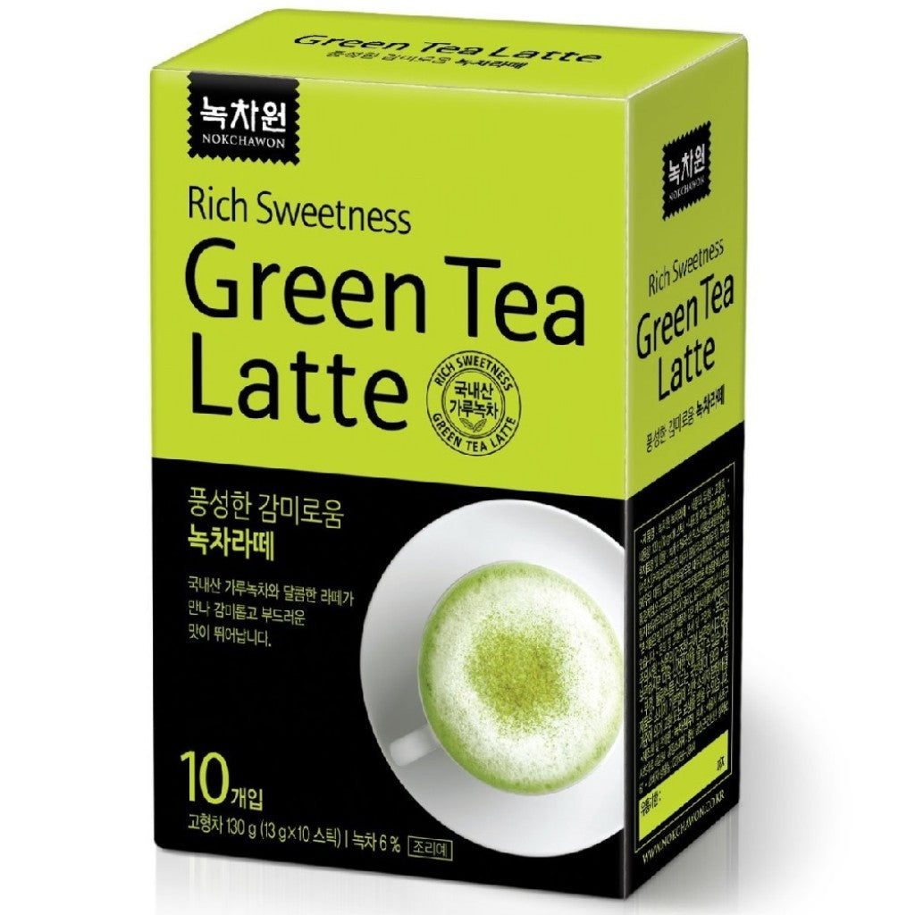Latte de Chá Verde Instantâneo em Pó 130g - Nokchawon